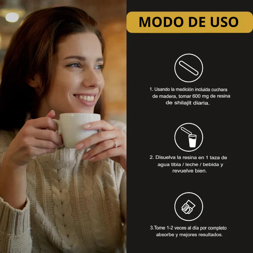 ⛰️ Resina de Shilajit 100% Puro 💎 Fuente de Energía Vital del Himalaya+ ENVIO GRATIS 🎁